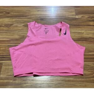 Nike Dri-FIT ADV AeroSwift Running Crop Top Pink Women’s Size XL